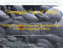 Tablet Screenshot of praeventologische-praxis.eu
